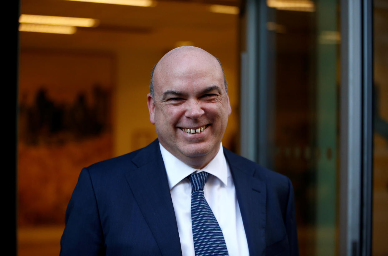 British entrepreneur Mike Lynch leaves the High Court in London, Britain March 25, 2019. REUTERS/Henry Nicholls