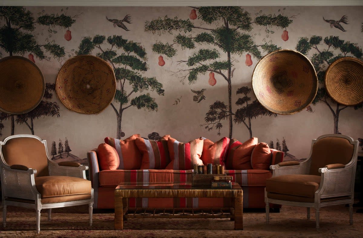 Mythical Land is among the wallpaper designs being launched by Andrew Martin at the London Design Festival  (supplied)
