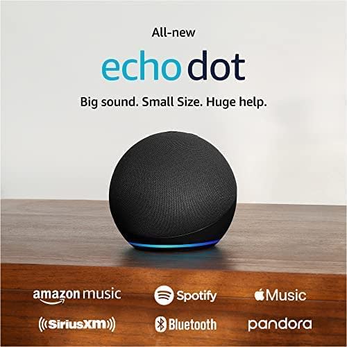 All-New Echo Dot (5th Gen, 2022 release) and 6 months of Amazon Music Unlimited FREE w/ auto-re…