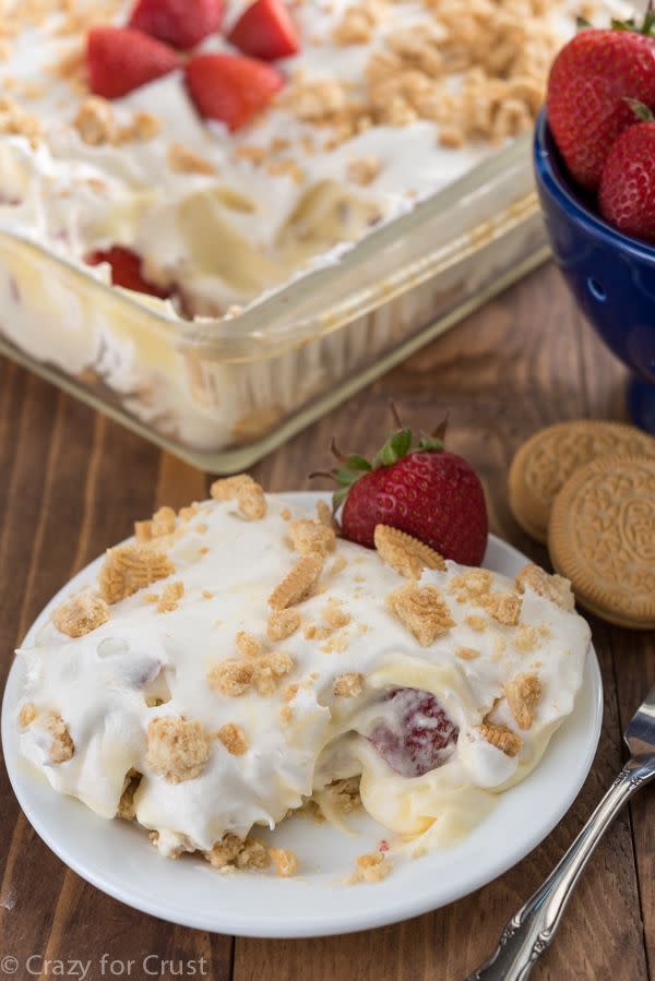 No-Bake Strawberry Shortcake Dessert