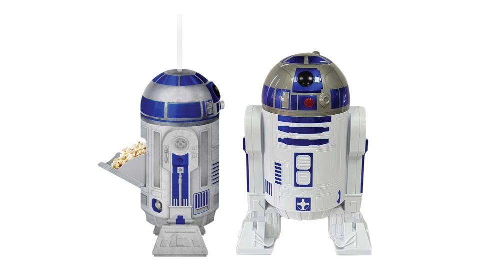 When Disney’s Stars Wars: The Rise of Skywalker hit theaters in 2019, fans could grab their own R2-D2 ($49.99 from AMC), with the lovable droid’s head holding a beverage and a popcorn compartment opening up in back.