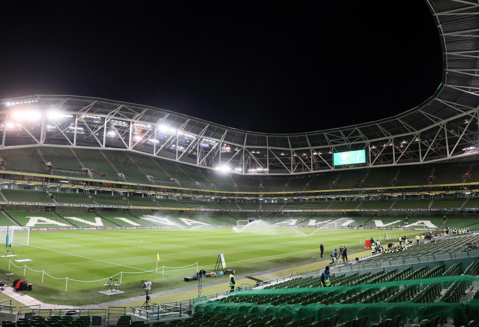 <p>Clive Staunton was targeted outside his home after selling flags and scarves at the match between the Republic of Ireland and Northern Ireland.</p>