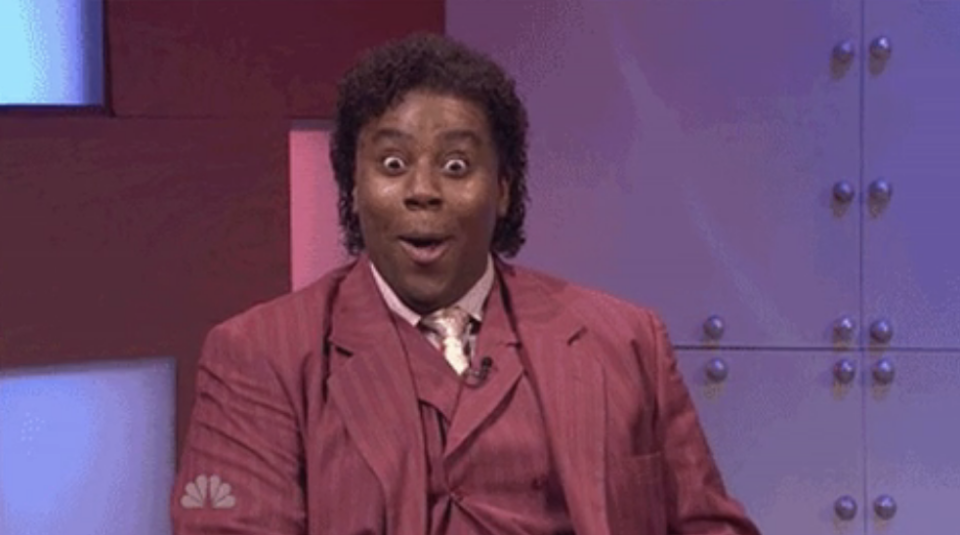 Kenan Thompson looking surprised