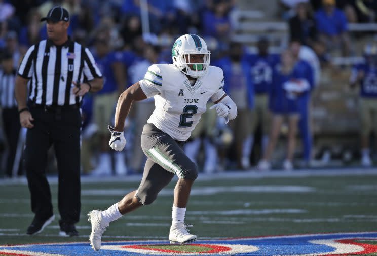 Nico Marley, shown here during his college career at Tulane, signed with the Redskins. (AP)