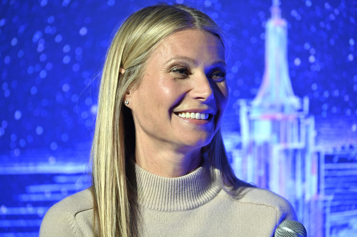 Gwyneth Paltrow hosts a panel in New York City in 2020. (Gary Gershoff/Getty Images)