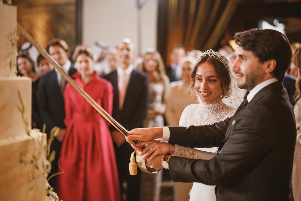 The Royal Wedding Of Her Royal Highness Princess Iman And Jameel Alexander Thermiotis (Handout / Jordanian Royal Court/Getty Images)