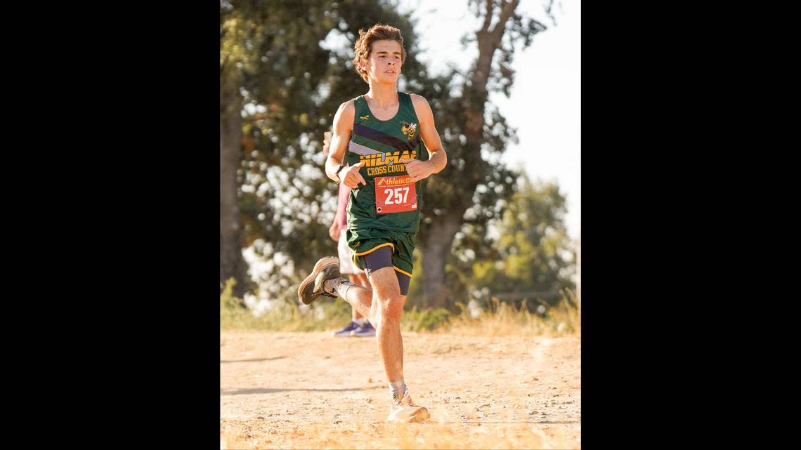 Hilmar High School junior Jeffery Mendonca is the Merced Sun-Star Male Cross Country Athlete of the Year. Submitted by Scott Winton