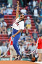 <p>Another day, another first pitch moment for Jennifer Hudson, who takes the mound on Aug. 12 at Fenway Park in Boston for a game between the Boston Red Sox and New York Yankees. </p>