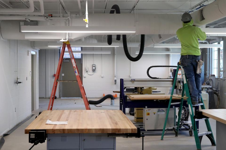 Here's a look at the tech/engineering shop at Grandview Heights High School as renovations continue Dec. 5.