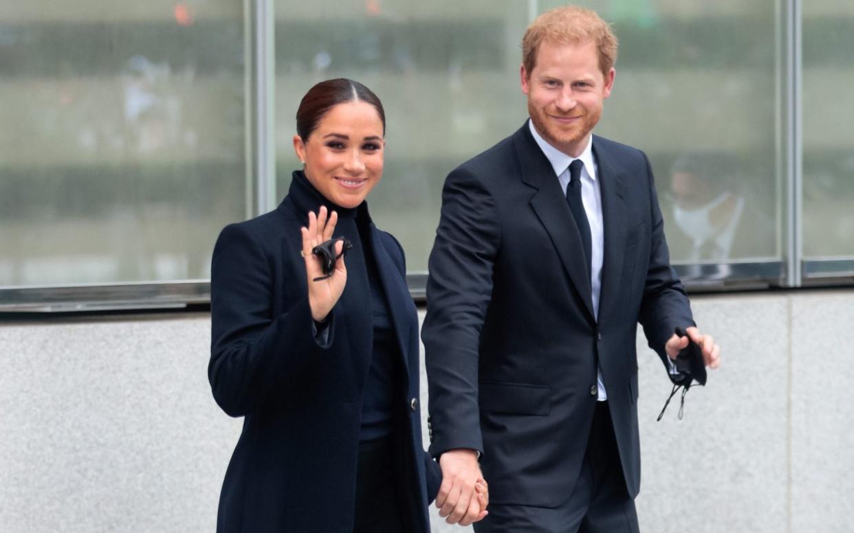 The Duchess of Sussex donned a 'power look' during her New York visit - Shutterstock