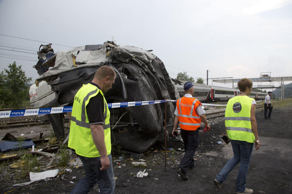 Belgium train collision