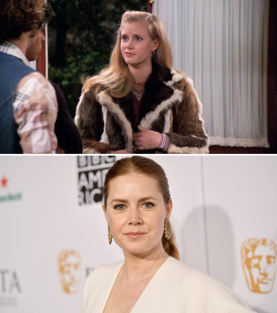 Amy as Kat and a close-up on the red carpet