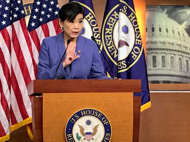 U.S. Rep. Judy Chu, D-Calif., seen speaking about the U.S. Census, is chair of the Congressional Asian Pacific American Caucus.