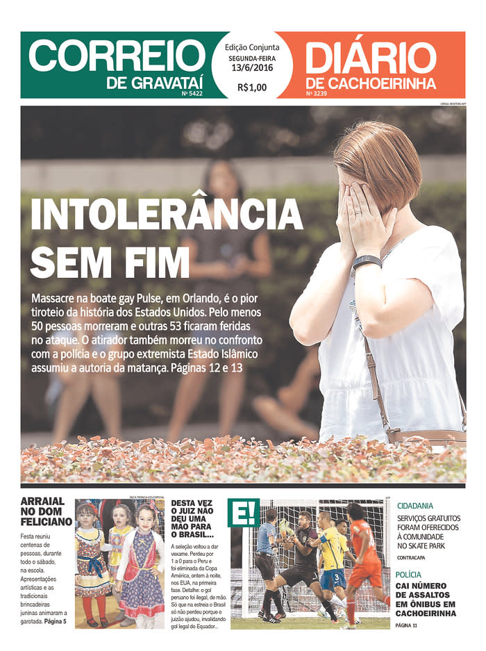 <p>Diário de Cachoeirinha<br> Published in Gravataí, Brazil. (newseum.org) </p>