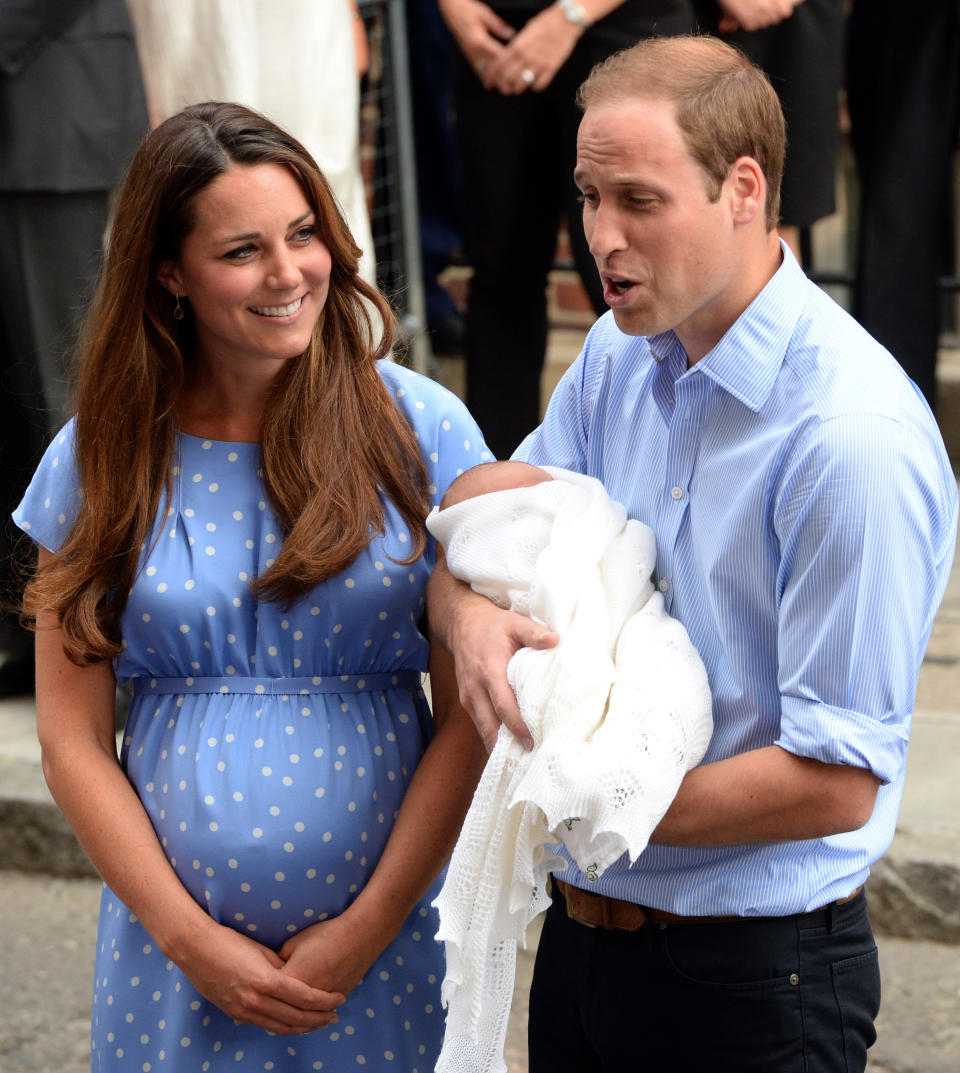 Kate Middleton and Prince William with Prince George in 2013.<em> (Getty Images)</em>