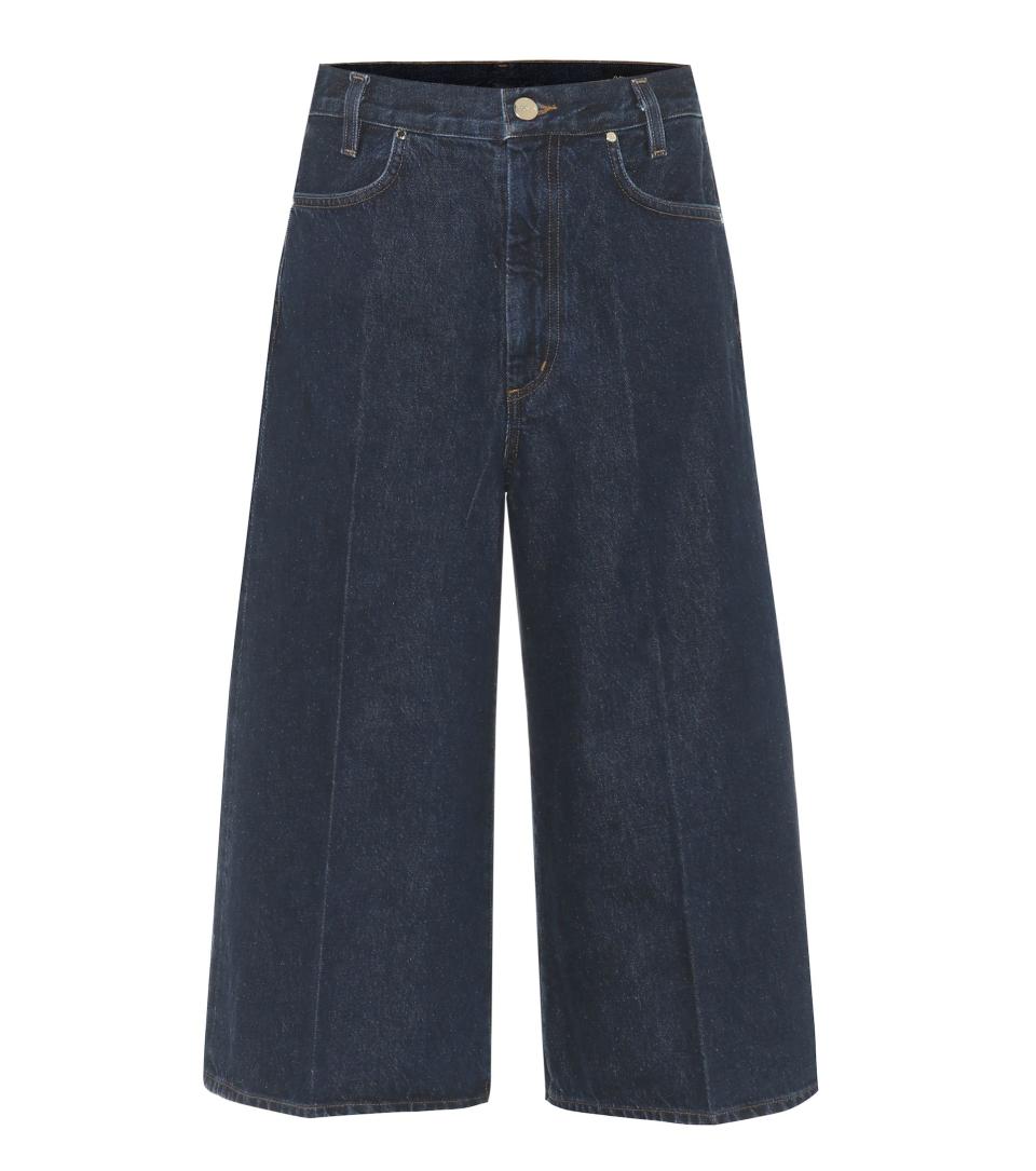 2) Covell High-Rise Denim Culottes