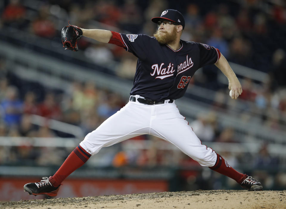 Sean Doolittle does not mind if MLB hitters moonwalk or backflip around the bases after a home run. (AP Photo)