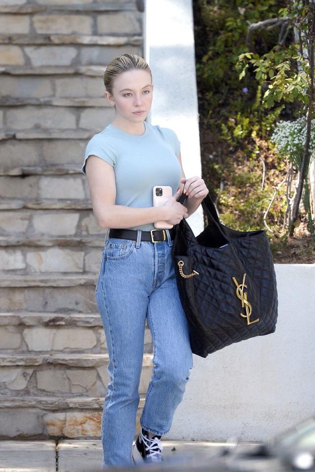 Sydney Sweeney Carries Saint Laurent ICare Bag