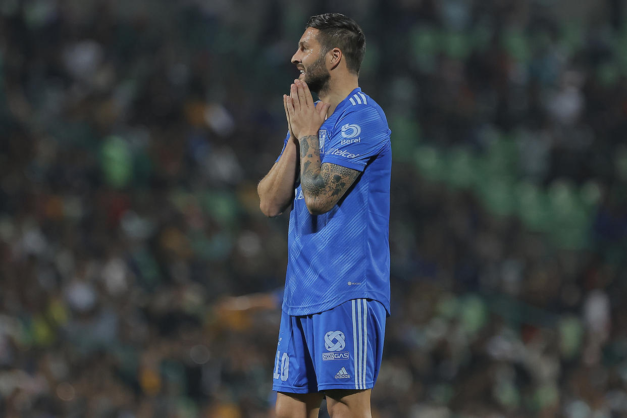 André-Pierre Gignac ha perdido la calma cuando su equipo se encuentra en mal momento (Foto de: Manuel Guadarrama/Getty Images)