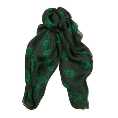 Alexander McQueen Scarf: Bottle Green: Fashion Trend