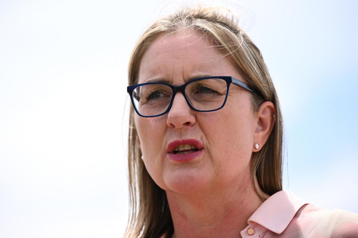<span>The Victorian premier Jacinta Allan says she intends to mark Ramadan ‘respectfully with private occasions’ after Muslim groups announced a boycott of the now-cancelled annual iftar dinner.</span><span>Photograph: Joel Carrett/EPA</span>