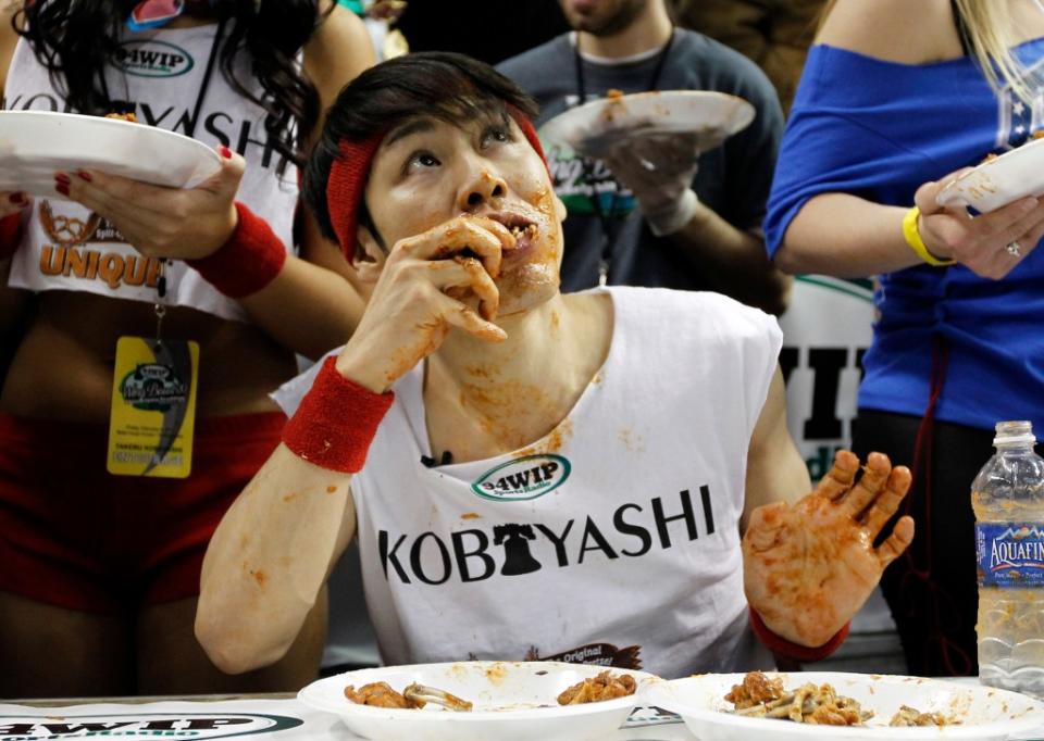 Kobayashi has spent more than 20 years partaking in eating challenges. Doctors have found that his brain is now repelled by food. AP