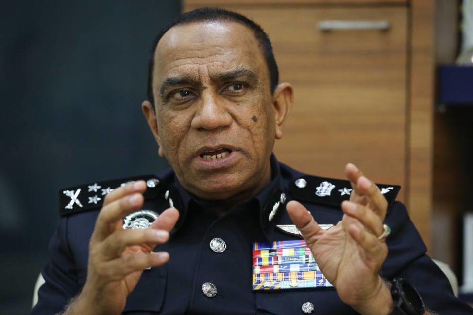 Bukit Aman Narcotics CID director Datuk Mohd Khalil Kader Mohd speaks to Malay Mail during an interview at his office in Kuala Lumpur January 11, 2020. ― Picture by Yusof Mat Isa