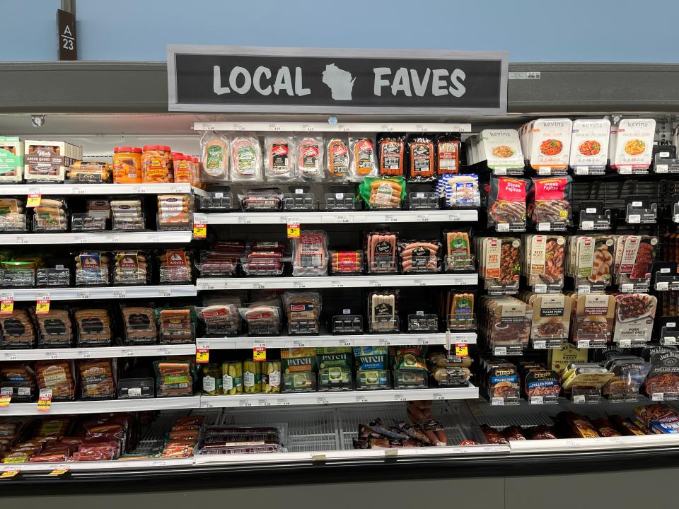 A section with local items at Meijer in Wisconsin.