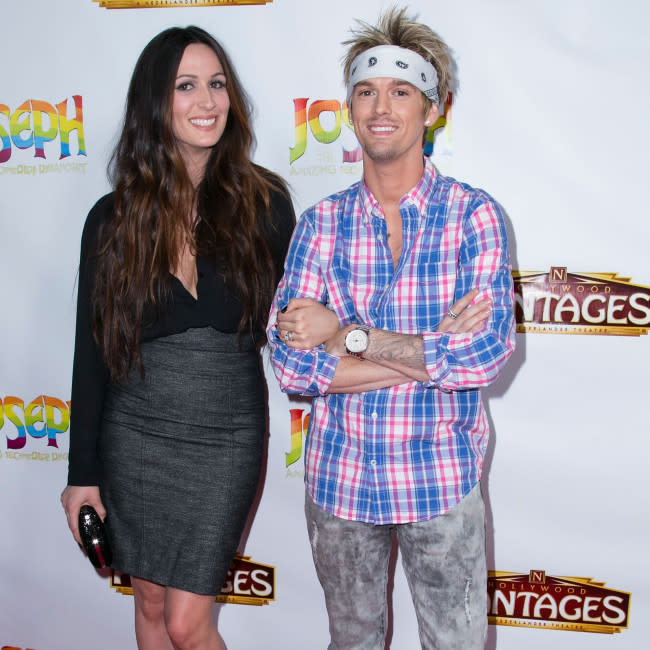 Aaron Carter con su hermana gemela Angel credit:Bang Showbiz