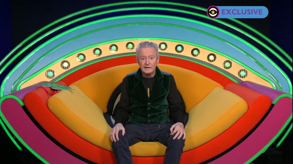 louis walsh in the celebrity big brother diary room