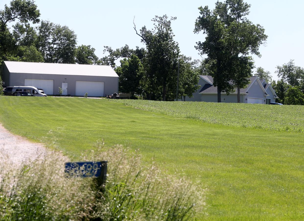 A property at 3699 E. Otter Road where the alleged killings of four people occurred in June is seen on Thursday, June 6, 2024 in rural Marion, Iowa.