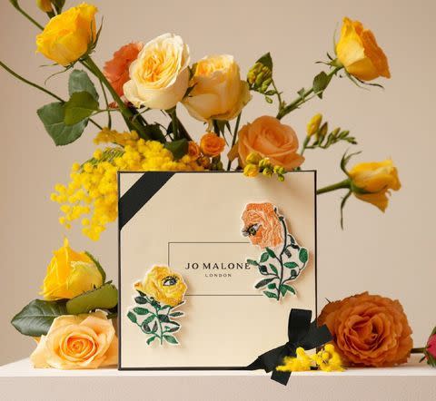 jo malone london七夕官網限定的玫瑰刺繡布貼，充滿英式童趣又浪漫風格。