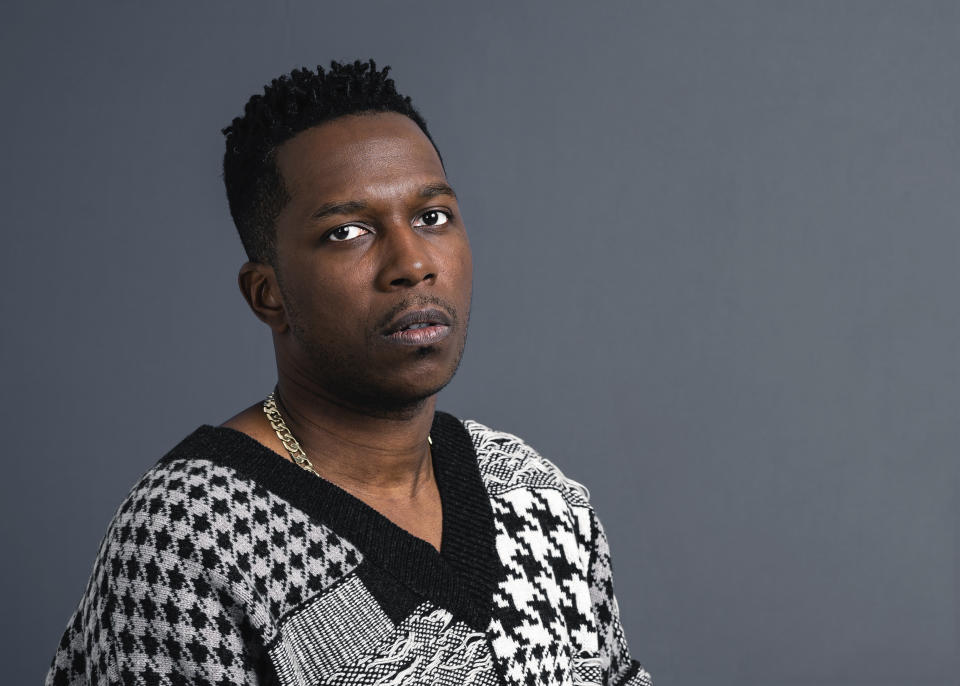 This Nov. 8, 2019 photo shows Leslie Odom Jr. posing for a portrait in New York his first album of all-original material, the 13-track “Mr.” (Photo by Christopher Smith/Invision/AP)