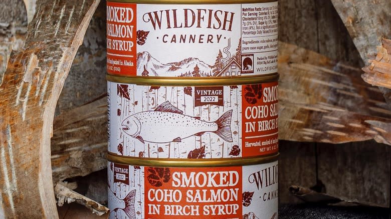 Wildfish Cannery stacked cans