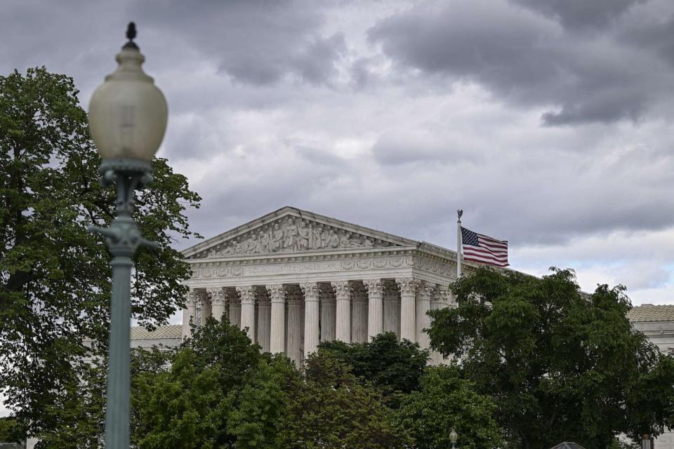 PHOTO: The Supreme Court of the United States building is seen, May 3, 2023, in Washington. (Celal Gunes/Anadolu Agency via Getty Images)