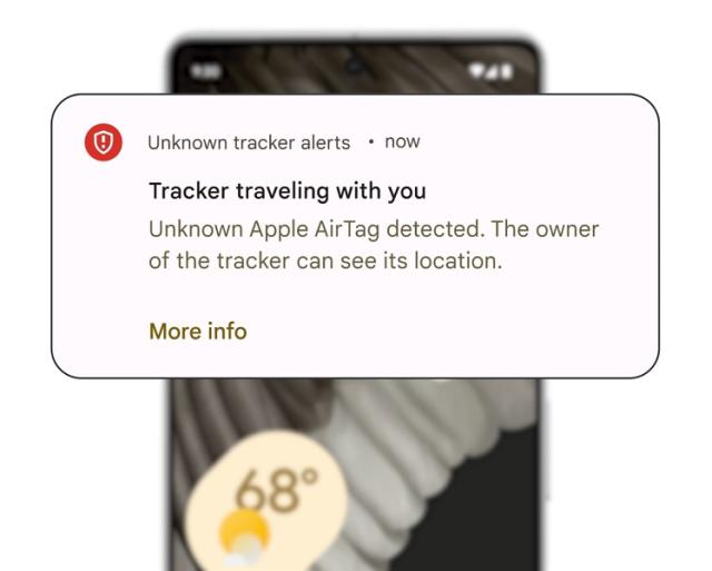 Android will now warn about unknown Bluetooth trackers, like AirTag,  traveling with you