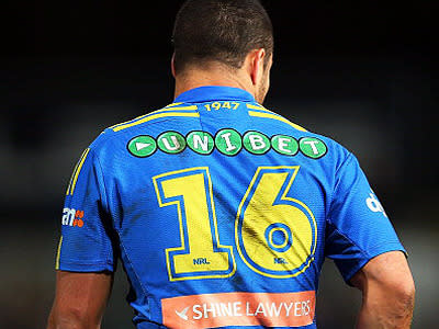 Eels fullback Jarryd Hayne wears McKinnon's number 16.