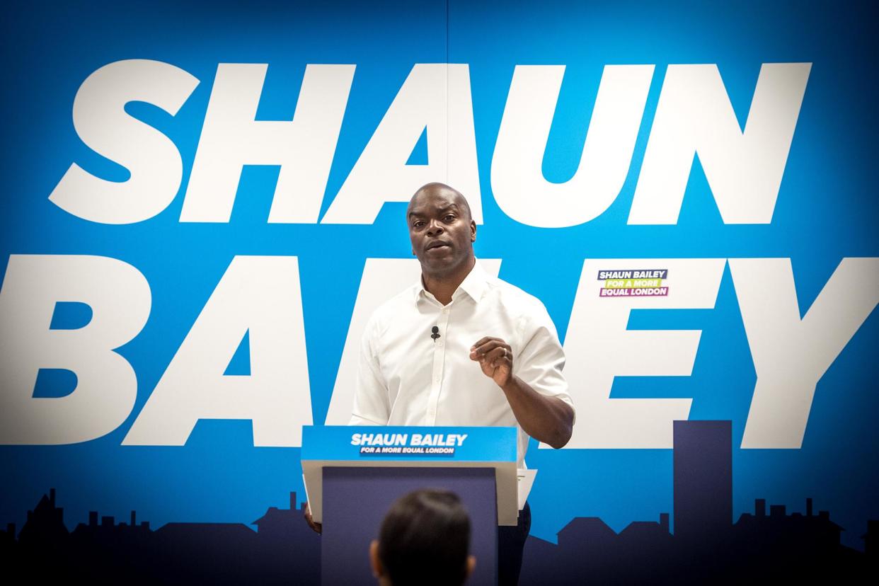 <p>Tory Mayor of London canddiate Shaun Bailey</p>