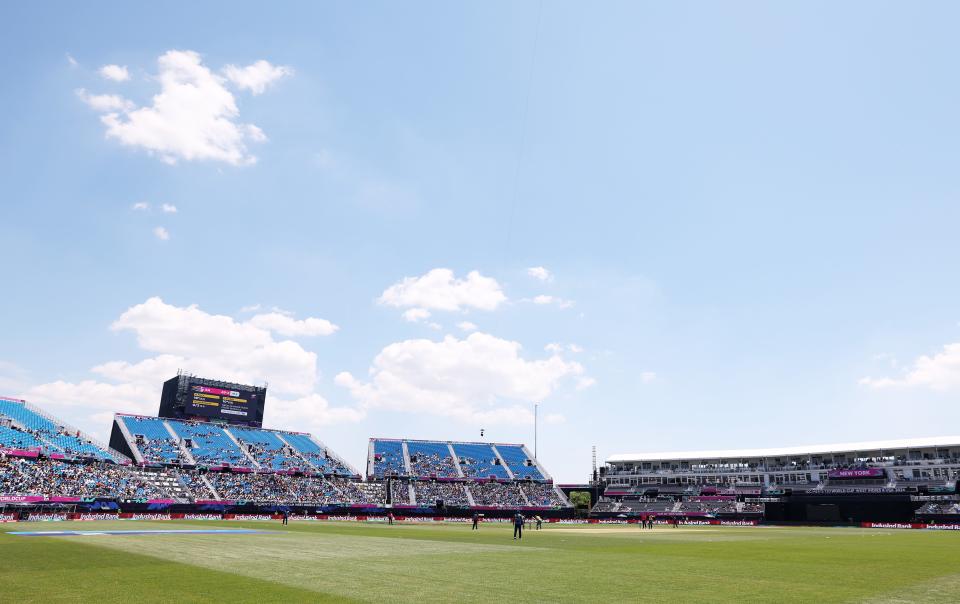 The Nassau County International Cricket Stadium on June 03, 2024 on Long Island, New York. The stadium will host the hotly anticipated India-Pakistan clash on June 9, among its eight scheduled World Cup games.