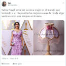 <p>A Salma Hayek, algunos tuiteros la convirtieron en lámpara. ¡LOL! (Foto: Twitter / <a rel="nofollow noopener" href="http://twitter.com/Crispoletta" target="_blank" data-ylk="slk:@Crispoletta;elm:context_link;itc:0;sec:content-canvas" class="link ">@Crispoletta</a>). </p>