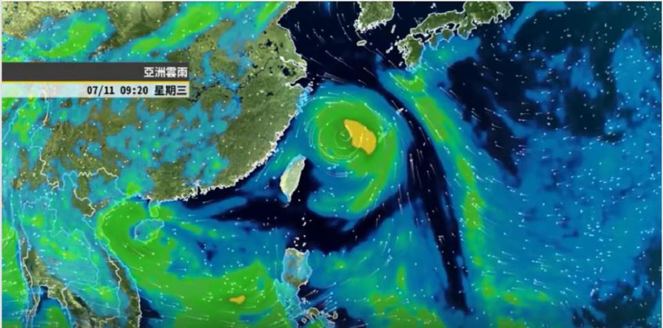 颱風預計下週二、三最接近台灣。圖／氣象達人彭啟明臉書