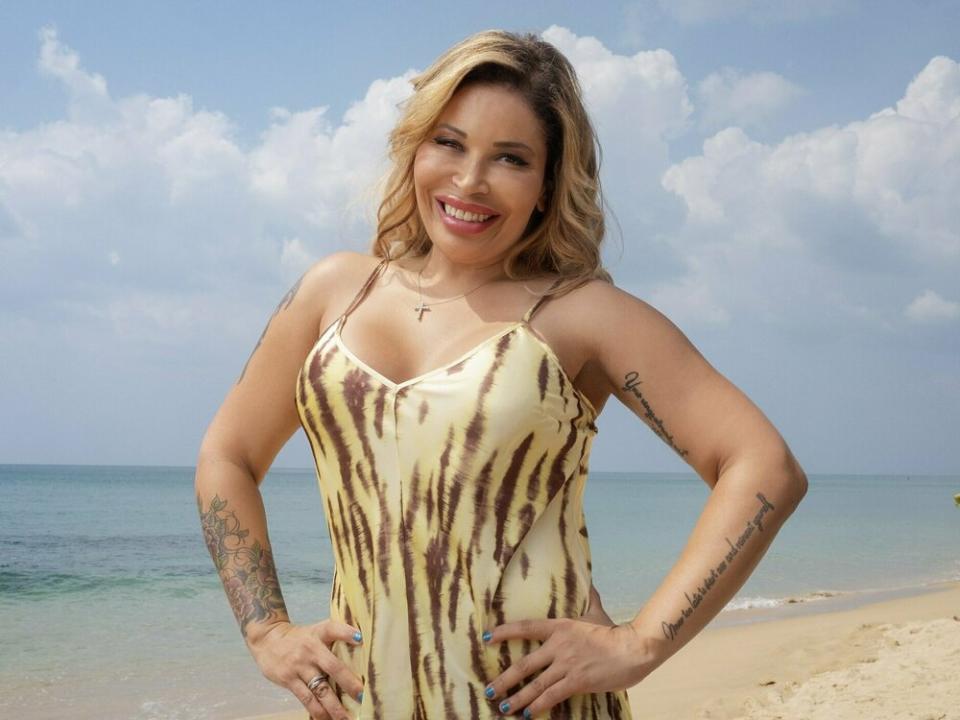 Patricia Blanco ist in der zweiten Staffel "Promis unter Palmen" dabei. (Bild: SAT.1)