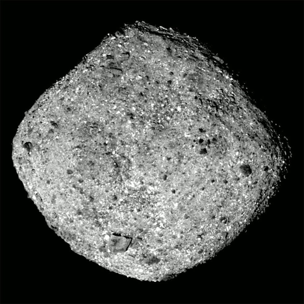 The OSIRIS-Rex, or Origins Spectral Interpretation Resource Identification Security Regolith Explorer, mission offered this view upon arrival in September 2018.