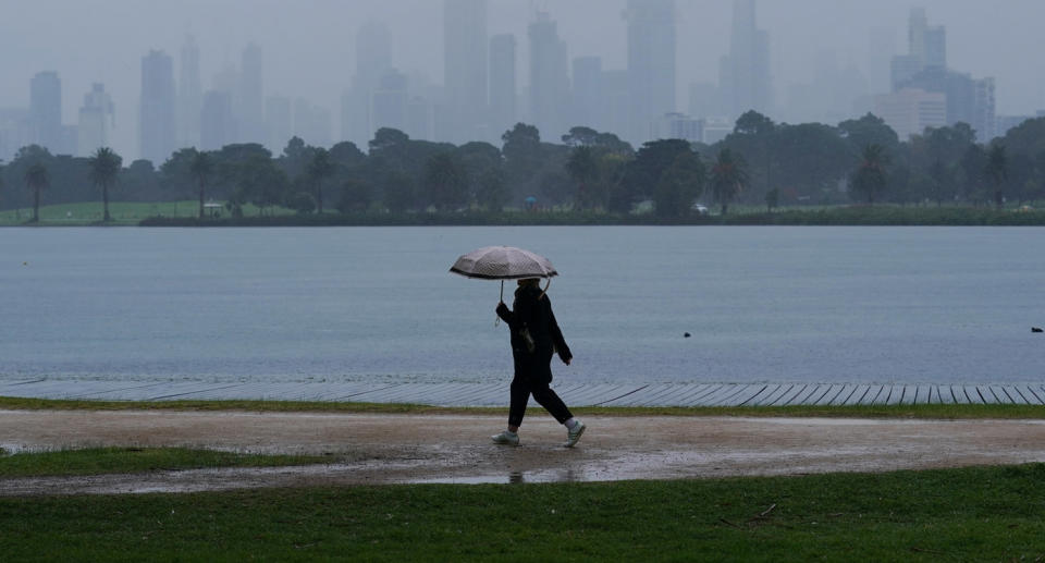 Melbourne had its highest rainfall in more than two decades. Source: AAP