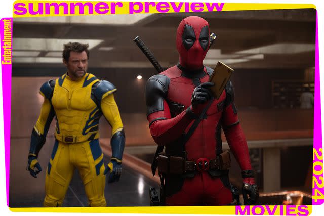 <p>Jay Maidment/20th Century Studios/2024 MARVEL</p> Hugh Jackman and Ryan Reynolds in 'Deadpool & Wolverine'