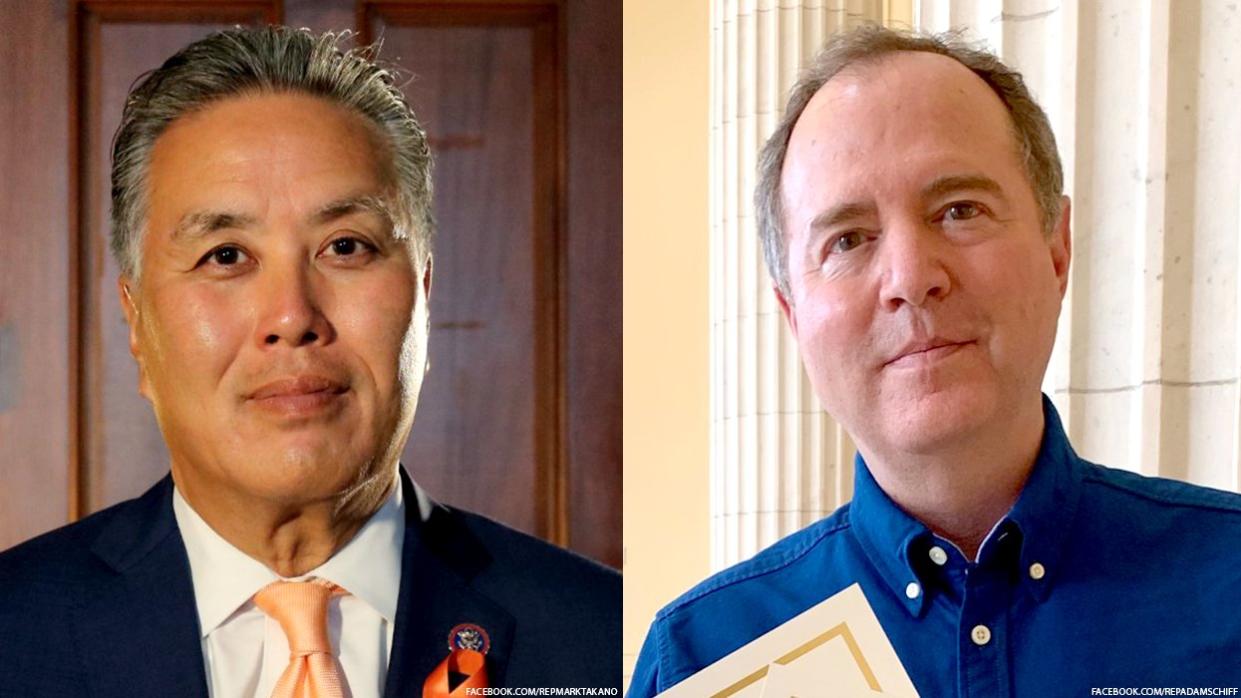 Congressmen Mark Takano and Adam Schiff