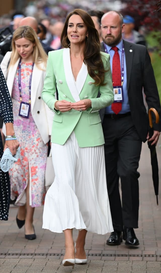 Dolce & Gabbana Miss Sicily Bag worn by Catherine, Duchess of Cambridge  Wimbledon Ladies Singles Final July 13, 2019