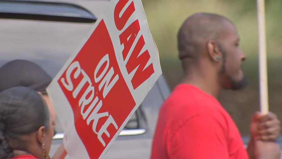 UAW workers strike at General Motors plant in Charlotte