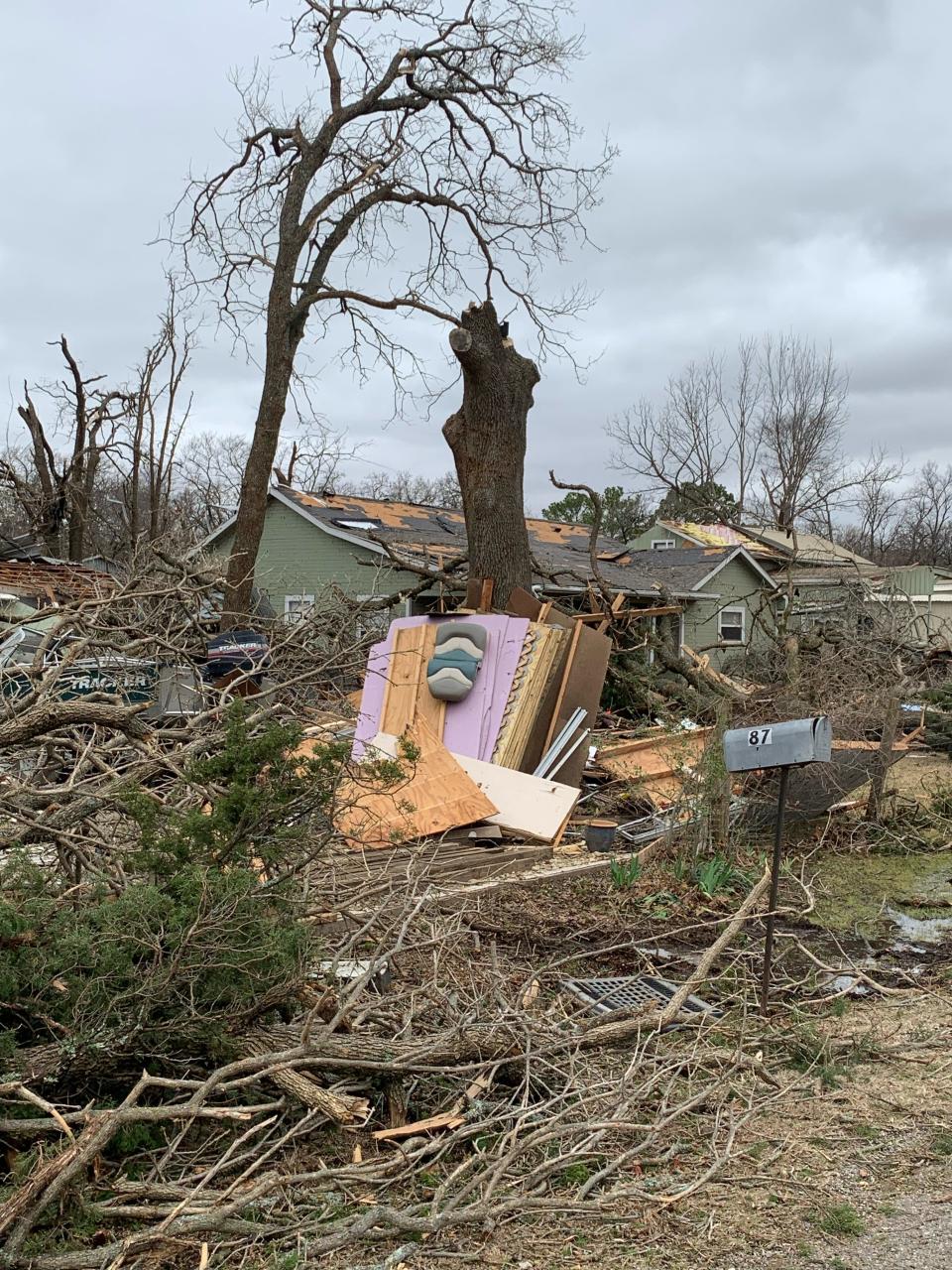 County commissioners are working with local residents to help assess damage from Monday, March 21 storms. A tornado in the Sherwood Shores and Gordonville area is believed to have damaged 40-60 structures in the area.