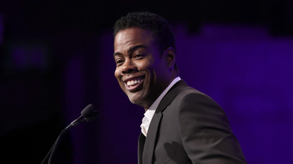 Chris Rock speaks onstage at the National Board of Review annual awards gala at Cipriani 42nd Street on March 15, 2022, in New York City. (Photo by Jamie McCarthy/Getty Images for National Board of Review)